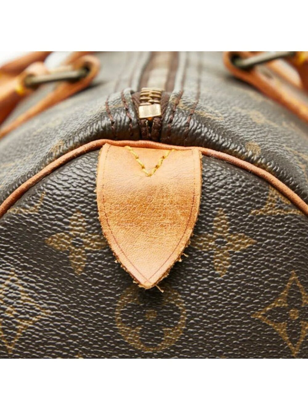 Louis Vuitton Monogram Speedy 35 Mini Boston Bag Brown Leather - Picture 9 of 10